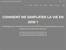 Tablet Screenshot of mesimplifierlavie.com